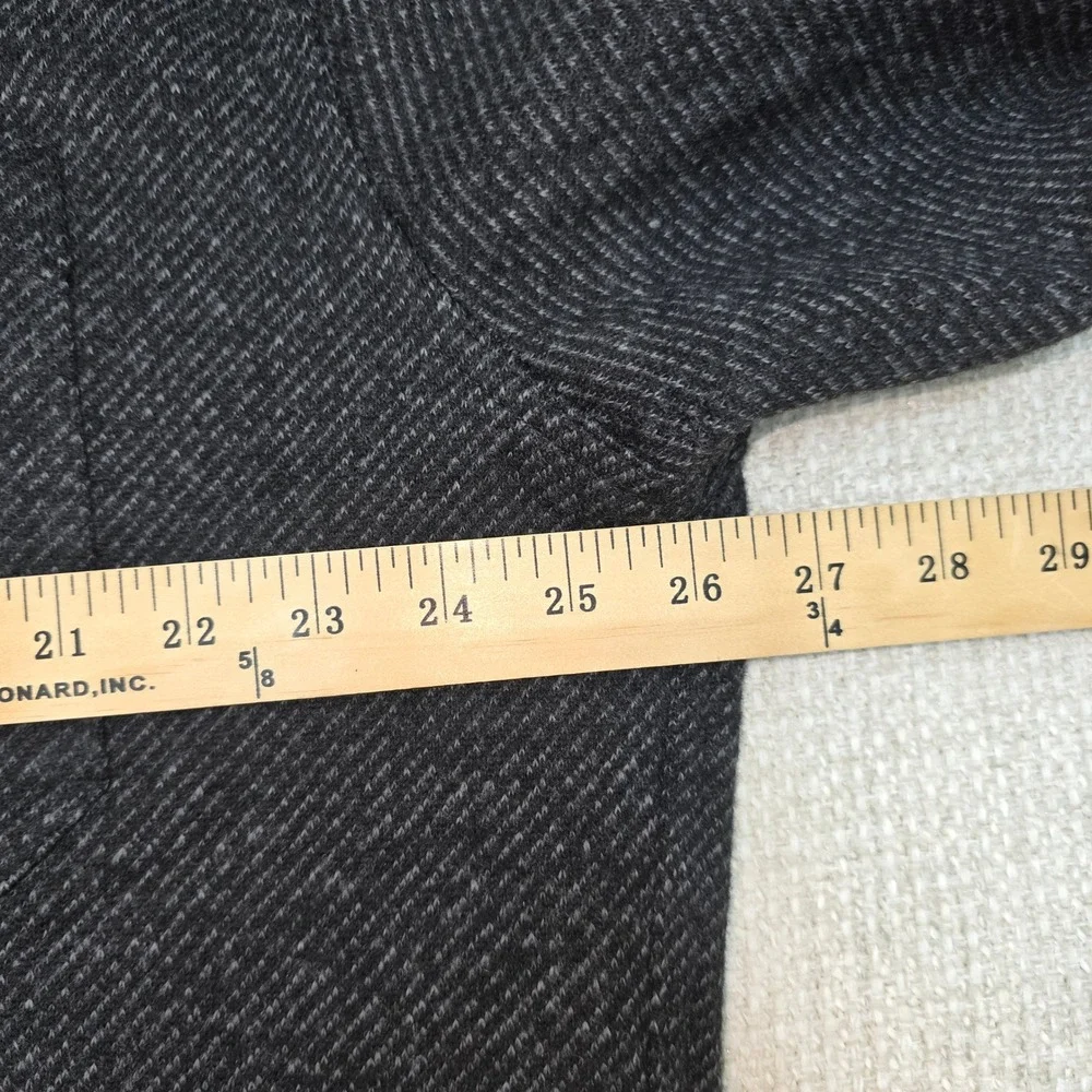 Banana Republic Mens XL Dark Gray Marled Knit Button Front Lined Shirt Jacket